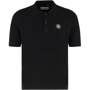 Stone Island, Heren, Tops, Zwart, Maat: XL Katoen,