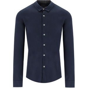 Bob, Heren, Overhemden, Blauw, Maat: XL Katoen,