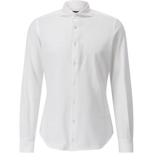 Windsor, Heren, Overhemden, Wit, Maat: S Katoen,