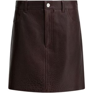 IVY Oak, Dames, Rokken, Rood, Maat: M Leer,