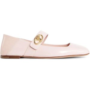 Valentino Garavani - Mary-Jane Ballerina Flats - Roze