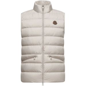 Moncler, Heren, Jassen, Beige, Maat: L