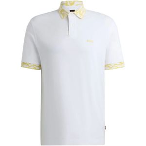 Hugo, Heren, Tops, Wit, Maat: 2XL Leer,