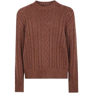 Emporio Armani, Heren, Truien, Bruin, Maat: M Wol,