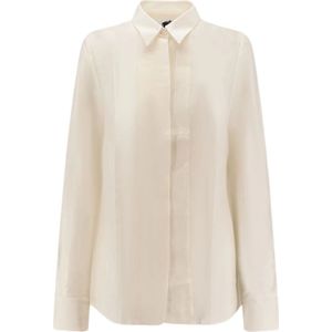 Boss Black, Dames, Blouses & Shirts, Wit, Maat: M