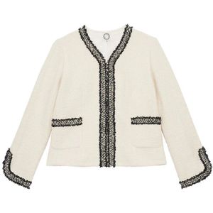 Ines de la Fressange Paris, Dames, Jassen, Wit, Maat: 2XS