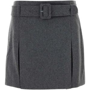 A.p.c., Dames, Rokken, Grijs, Maat: XS Wol,