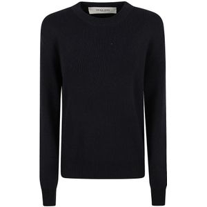 Golden Goose, Dames, Truien, Blauw, Maat: XS Katoen,