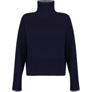 Pinko, Dames, Truien, Blauw, Maat: XS Wol,