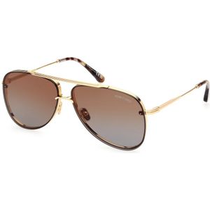 Tom Ford - FT 1071 30F - Zonnebril - Goudkleurig - Metaal - UV400-Filter