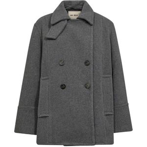 MOS Mosh, Dames, Jassen, Grijs, Maat: XS Wol,