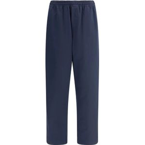 Prada, Heren, Broeken, Blauw, Maat: M Katoen,