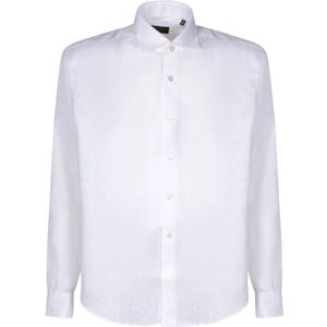 Dell'oglio, Heren, Overhemden, Wit, Maat: 4XL Linnen,