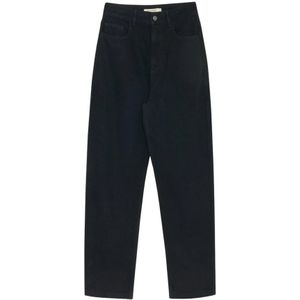 The New Society, Dames, Jeans, Zwart, Maat: S Denim,