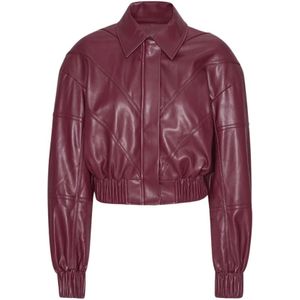 Rotate - Bomberjack - Bordeauxrood - Casual - Gerecycled Polyester - Duurzaam