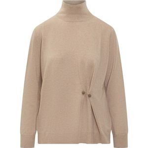 Fabiana Filippi, Dames, Truien, Beige, Maat: XS Zijde,