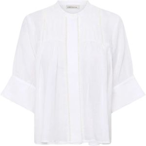 Karen by Simonsen, Dames, Blouses & Shirts, Wit, Maat: M