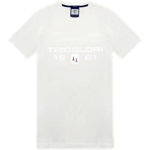 Aeronautica Militare - T-shirt - Wit - Gemerceriseerd Katoen - Korte Mouwen