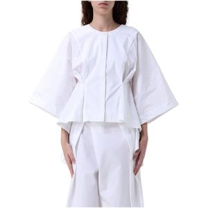 Liviana Conti, Dames, Blouses & Shirts, Wit, Maat: M