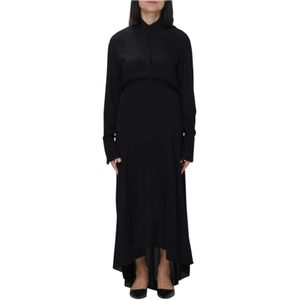 Patrizia Pepe, Dames, Jurken, Zwart, Maat: XS