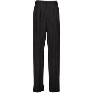 Saint Laurent, Heren, Broeken, Zwart, Maat: L Zijde,