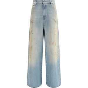 Golden Goose, Dames, Jeans, Blauw, Maat: W25 Katoen,