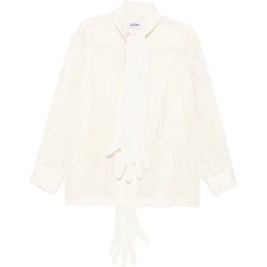 Jean Paul Gaultier, Dames, Blouses & Shirts, Wit, Maat: S Polyamide,