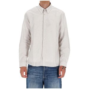 A.p.c., Heren, Overhemden, Wit, Maat: S Katoen,