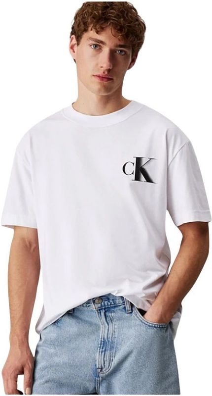 Calvin Klein Jeans - T-shirt - Zwart - Katoen - Regular Fit