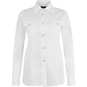 Liu Jo, Dames, Blouses & Shirts, Wit, Maat: M Katoen,
