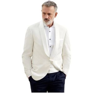 Brunello Cucinelli, Heren, Jassen, Wit, Maat: XL Zijde,
