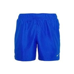 Nike Blauwe Beachwear Shorts met Swoosh Print , Blue , Heren , Maat: XL