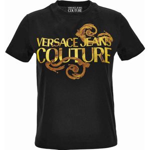 Versace Jeans Couture - T-shirt - Zwart - Katoen