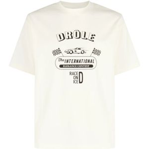 Drole de Monsieur, Heren, Tops, Wit, Maat: M