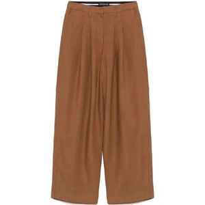 Birgitte Herskind, Dames, Broeken, Bruin, Maat: XS Linnen,