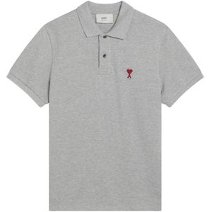 Ami Paris, Heren, Tops, Grijs, Maat: M Katoen,