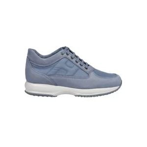 Hogan Blauwe Interactieve Model Sneakers , Blue , Heren , Maat: 40 1/2 EU