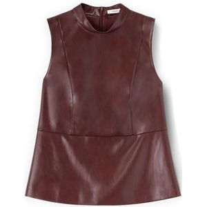 Motivi, Dames, Tops, Rood, Maat: 2XS Leer,