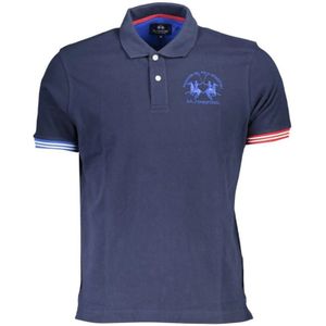 La Martina, Heren, Tops, Blauw, Maat: M Katoen,