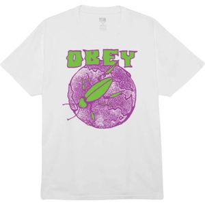 Obey, Heren, Tops, Wit, Maat: XL Katoen,