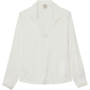 Ines de la Fressange Paris, Dames, Blouses & Shirts, Wit, Maat: XS Viscose,