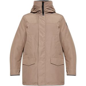 Canada Goose, Heren, Mantels, Beige, Maat: L Katoen,