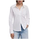 Desigual - Long Sleeve Button-Up - Katoenen Shirt - Wit