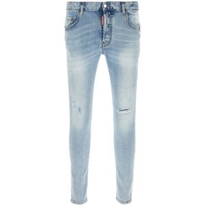 Dsquared2 Super Twinky Stretch Denim Jeans , Blue , Heren , Maat: 3XL