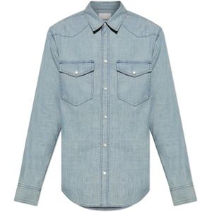 Isabel Marant, Heren, Overhemden, Blauw, Maat: S Denim,