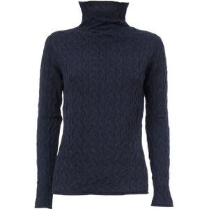 Le Tricot Perugia, Dames, Truien, Blauw, Maat: M Wol,