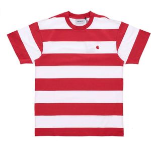 Carhartt Wip, Heren, Tops, Rood, Maat: XL Katoen,