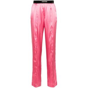 Tom Ford, Dames, Broeken, Roze, Maat: M Zijde,