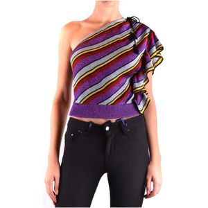 Philosophy di Lorenzo Serafini, Dames, Tops, Paars, Maat: 2XS Katoen,