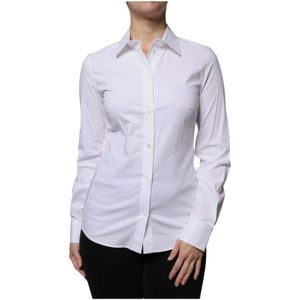 Dolce & Gabbana - Classic Poplin Shirt Long Sleeve - Wit - T-shirt